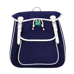Kamarg Classic Original Vintage daypack in blue, sustainable with genuine leather
