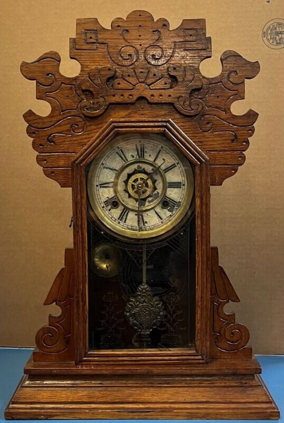 Antique Waterbury Clock W/ Key Etsy