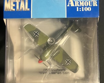 Metal Armour Collection 1:100 FW 190 Luftwaffe II WW Aces art 5331