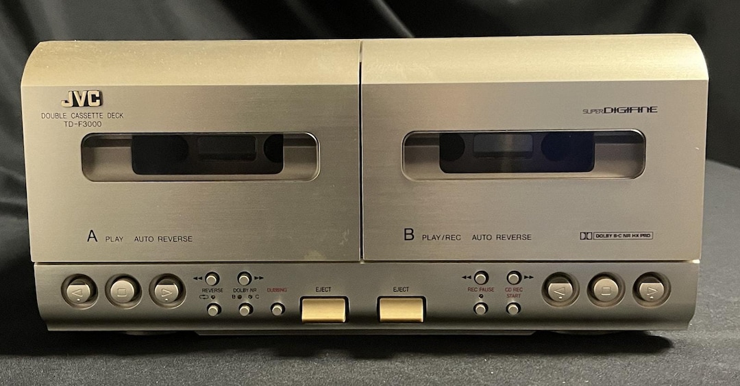 Vintage JVC Dual Cassette Player TD-F3000 Super Digifine - Etsy