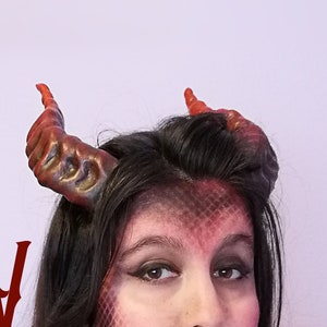 Cuernos larp demonio drago tiefling fantasia cosplay carnevale