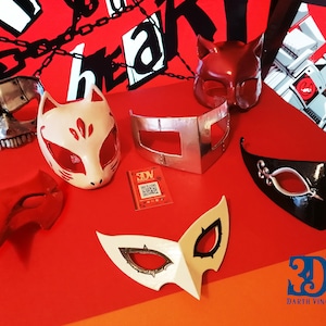 Persona 5 cosplay masks phantom thieves joker anime vieogame morgana skull panther futaba