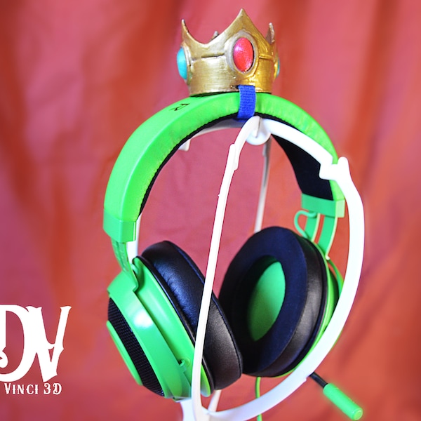 corona auriculares gamer queen princess cuffie personalizzate decorazioni personalizzate