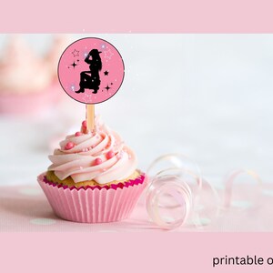 Disco Cowgirl Cupcake Toppers, Pink Cowgirl cupcake topper, Cowgirl Disco party decorations, Cowgirl birthday, bday party decor, Country