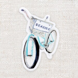 Seaside Bike Watercolor Sticker | 2" x 3" | 30A Sticker