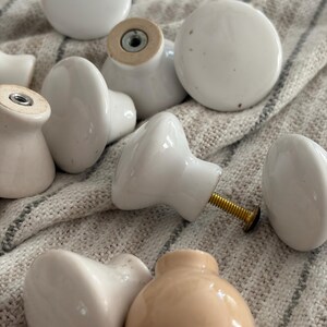 Bundle of 12 mix matched vintage cabinet furniture knobs