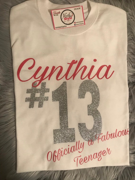 13th birthday shirt girl