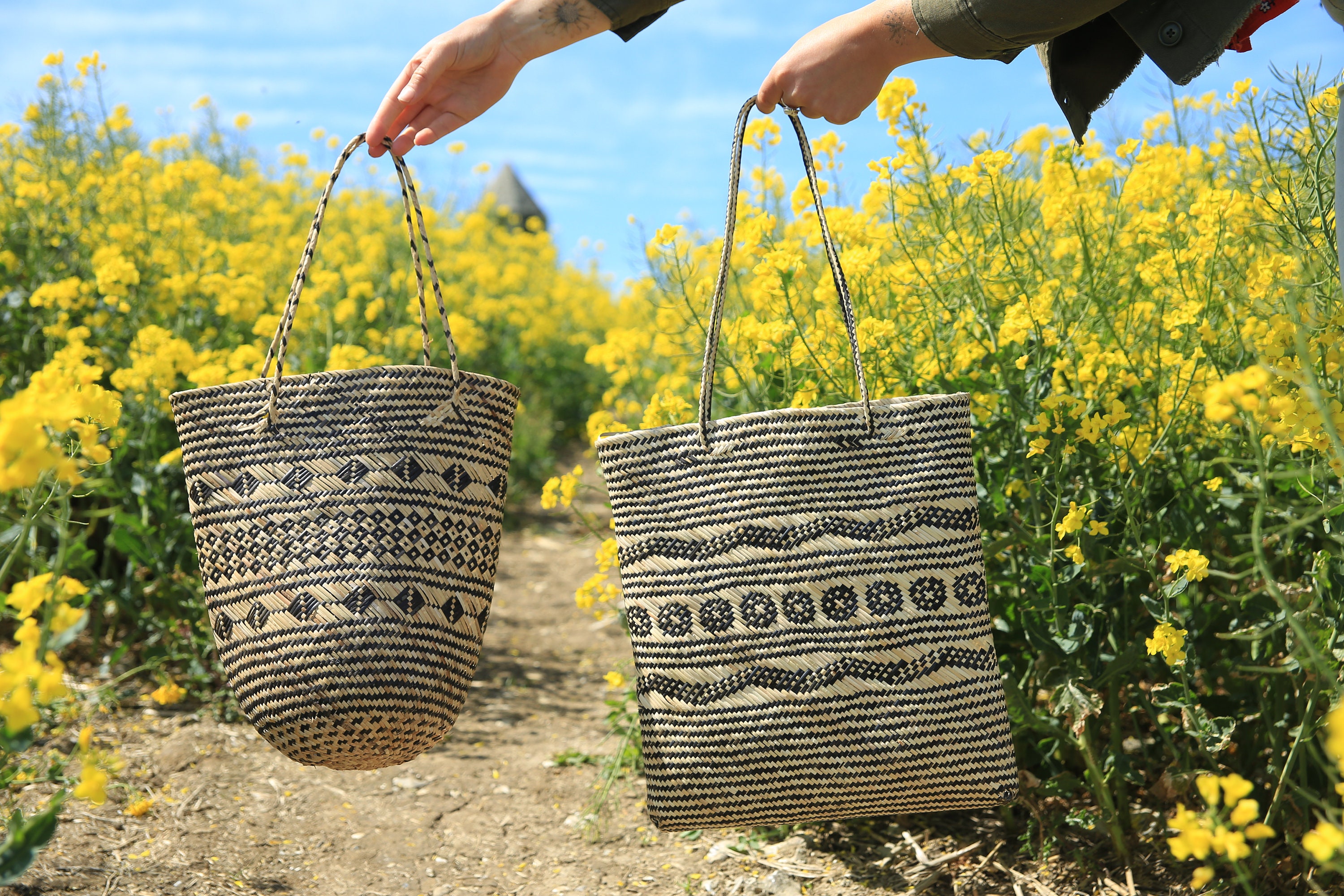 Vintage Straw Crossbody Bag Women Summer Large Capacity Beach