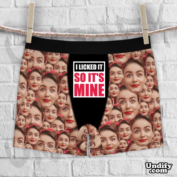Boxer Personalizzati Con Foto – Intimo Divertente Con Facce Buffe, Regalo Originale Per Lui Per San Valentino O Compleanno - 2