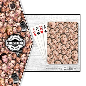 NAIPES PERSONALIZADOS. Cartas de póker personalizadas con foto. Regalo personalizado para cumpleaños, San Valentín, Navidad, Día del Padre o de la Madre.