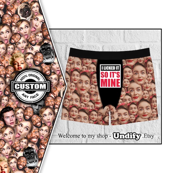 I Licked It So It's Mine Boxers - Custom Face Boxers