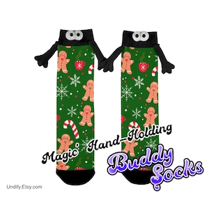 MAGIC "Hand-Holding" BUDDY SOKKEN | Kerstmis | Magneet Handen Link Vriend Solemate Stellen Kerstmis Verjaardag Valentijnsdag Leuk Leuk Cadeau