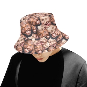 UNDIFY - Bucket Hat. Custom Face Photo Summer Hat. Personalised Faces Father's Day Birthday Christmas Valentines Day Anniversary gift