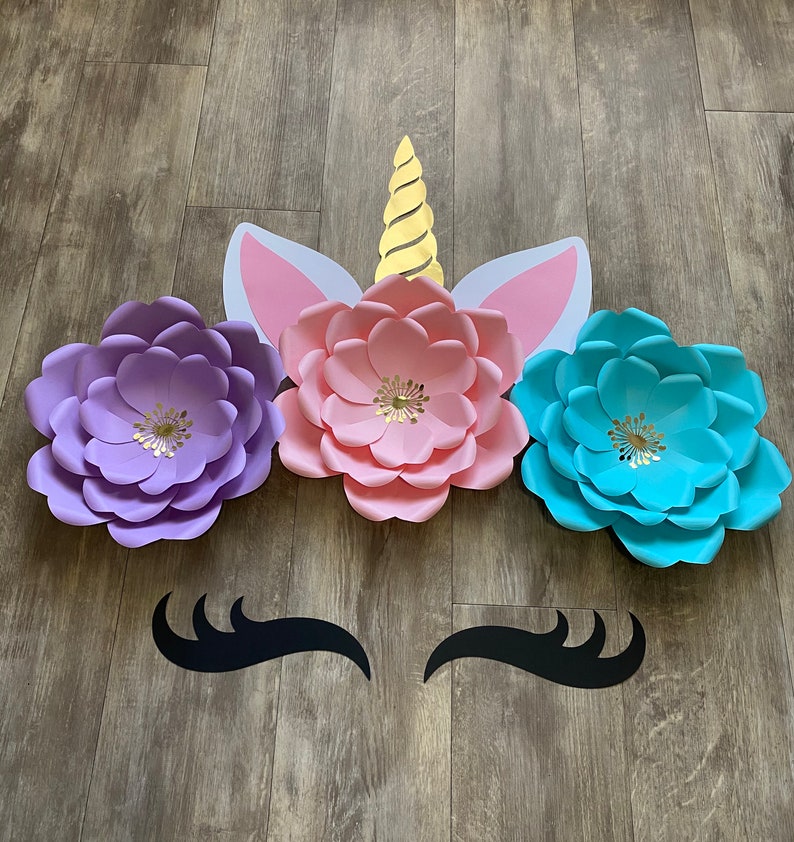 unicorn paper flowers unicorn nursery room setup unicorn
