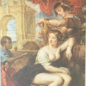 Bathsheba at the fountain, Peter Paul Rubens, fine art print in letterpress quality on matte paper image 9