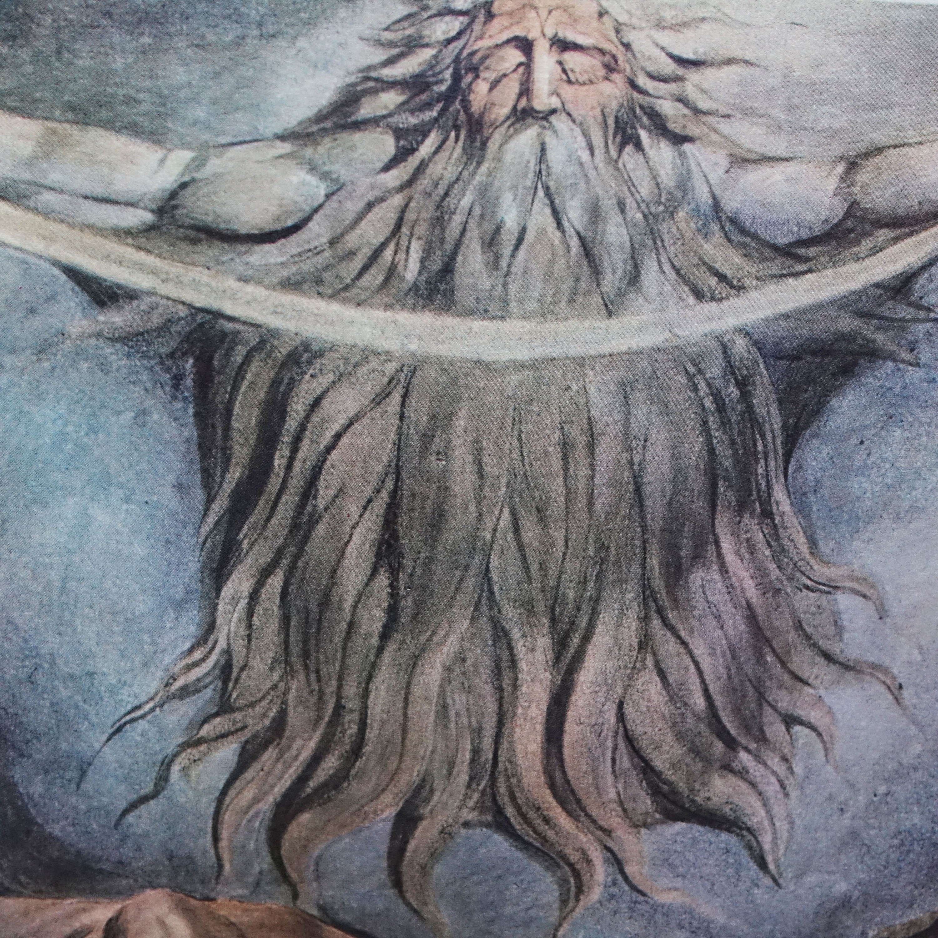 Druck Von William Blake Lazarus Haus 33 X 46 Cm Etsy