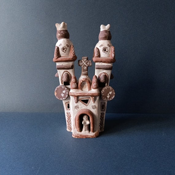 工芸品 Peru pottery church Iglesia Ayacucho - Peruvian Ceramics, Ayacucho Ceramic Folk