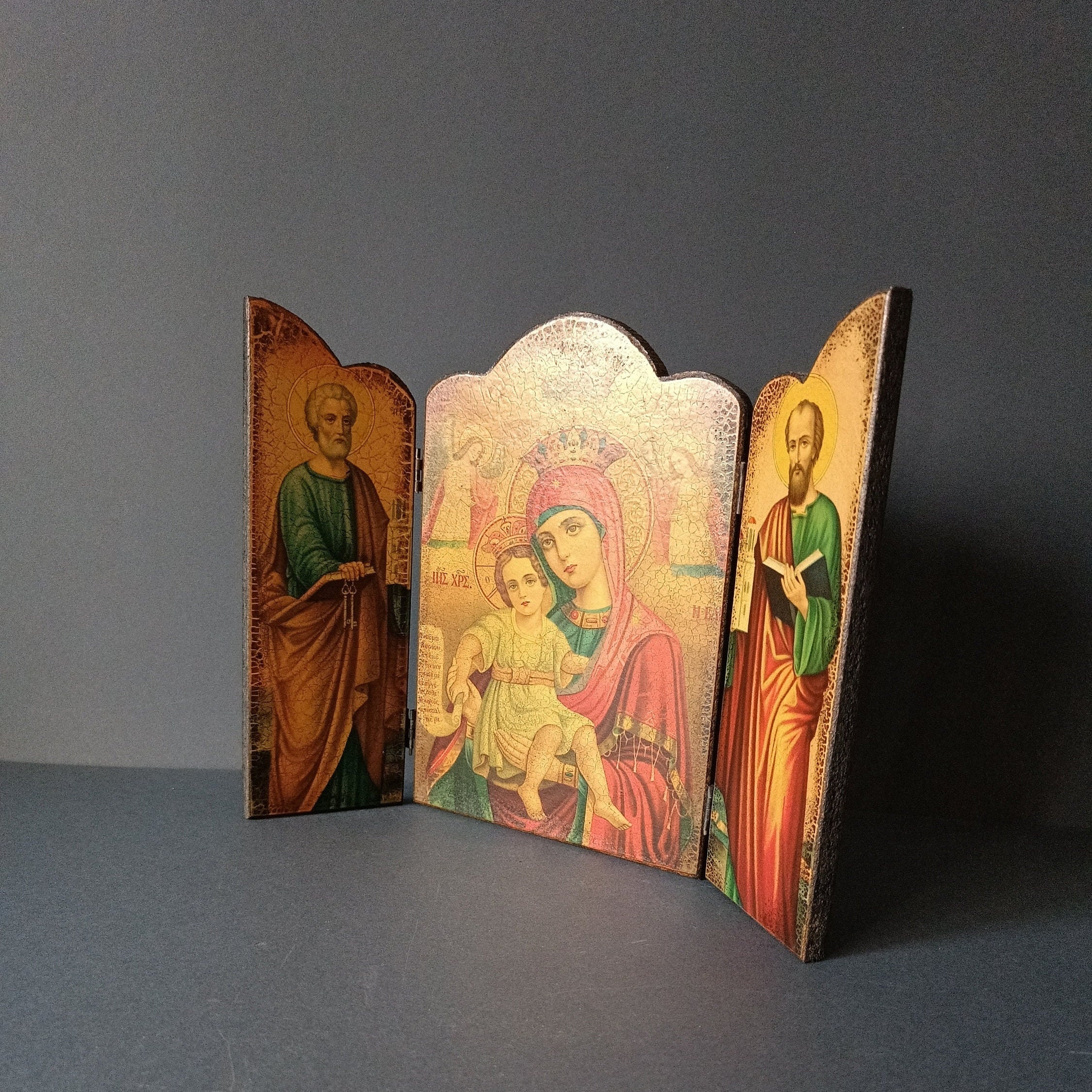 Triptych Madonna - Etsy