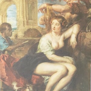 Bathsheba at the fountain, Peter Paul Rubens, fine art print in letterpress quality on matte paper image 8