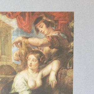 Bathsheba at the fountain, Peter Paul Rubens, fine art print in letterpress quality on matte paper image 3