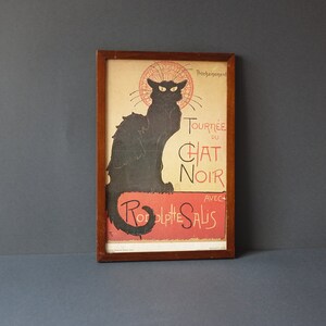Tournée du Chat noir, stampa vintage in cornice di legno - edizione EPHI - Paris