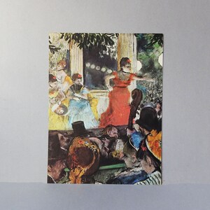 poster d'arte di Edgar Degas  "Au café-concert des Ambassadeurs" di Edgar Degas, qualità museo su carta telata
