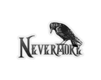 Nevermore - Poe Raven - Adesivi tagliati