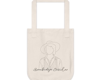 Bembridge Scholar Organic Cotton Canvas Tote Bag | Shop Local Market Bag | Evie The Mummy Librarian Tote | Tote Bag for groceries, books