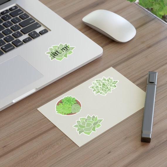 Plant Mom Sticker with Succulents