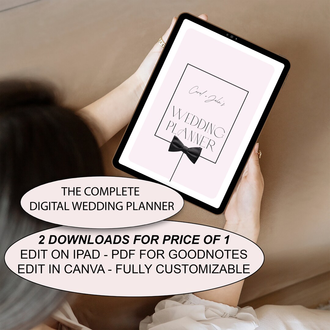 120 Page Digital Wedding Planner for Ipad Goodnotes Download Etsy