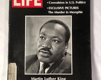 April 12 1968 Life Magazine Martin Luther King 1929 1968 MLK Assassination Cover Vintage Civil Rights