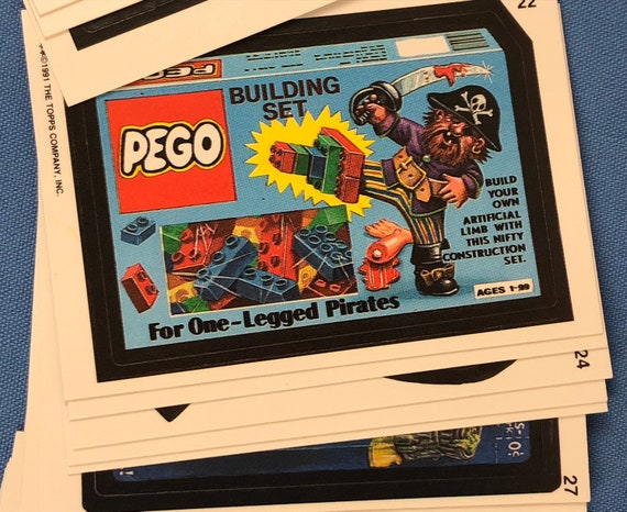 1991 Topps Wacky Packages Stickers Set of 55 Cards Plus Wrapper