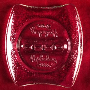 Holiday Inn Hotel Motel Advertising Glass Ashtray Ash Catcher Vintage Ash Tray Great Man Cave She Shed Gift Idea