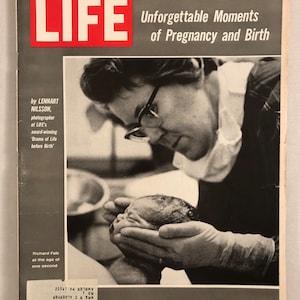 22 Juli 1966 Life Magazine Schwangerschaft und Geburt Richard Falk wird auf Cover Vintage Original Great Birthday Jubiläum Geschenk Idee geboren