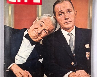 March 10 1961 Life Magazine Maurice Chevalier Bing Crosby Two Old Pros on Cover Vintage Great Birthday Gift Idea