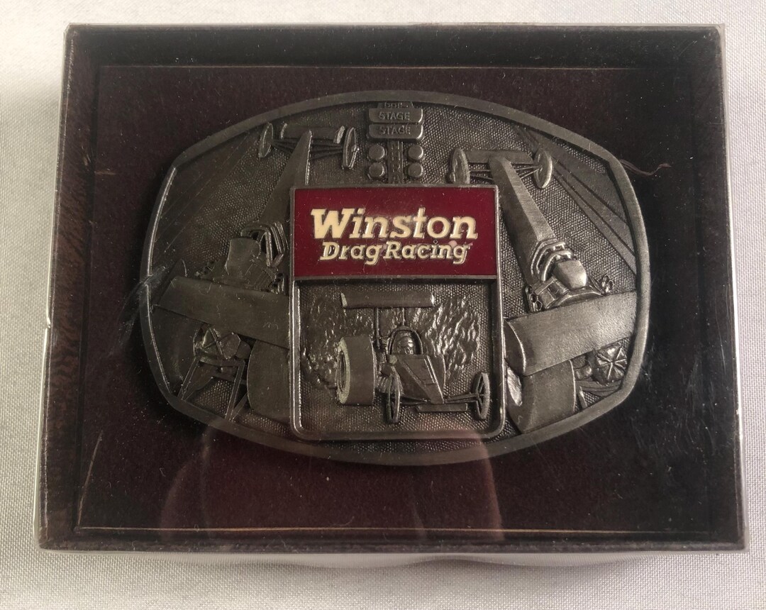 1983 Winston Drag Racing Belt Buckel Vintage Original New Old Stock NOS ...