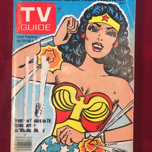 1977年1月29日から2月5日までの週、TVガイド第25巻第5号1244号の表紙にワンダーウーマン役のリンダ・カーターが出演、ニューヨーク市版NYC