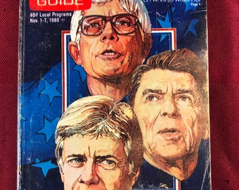 17 novembre 1980 Guida TV John Anderson Ronald Reagan Presidente Jimmy Carter Copertina Vol 28 Numero 44 Numero 1440 Città metropolitana di New York