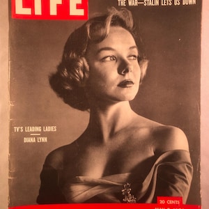 May 5 1952 Life Magazine TV&#39;s Leading Lady Diana Lynn on Cover Vintage Original Great Birthday Gift Idea
