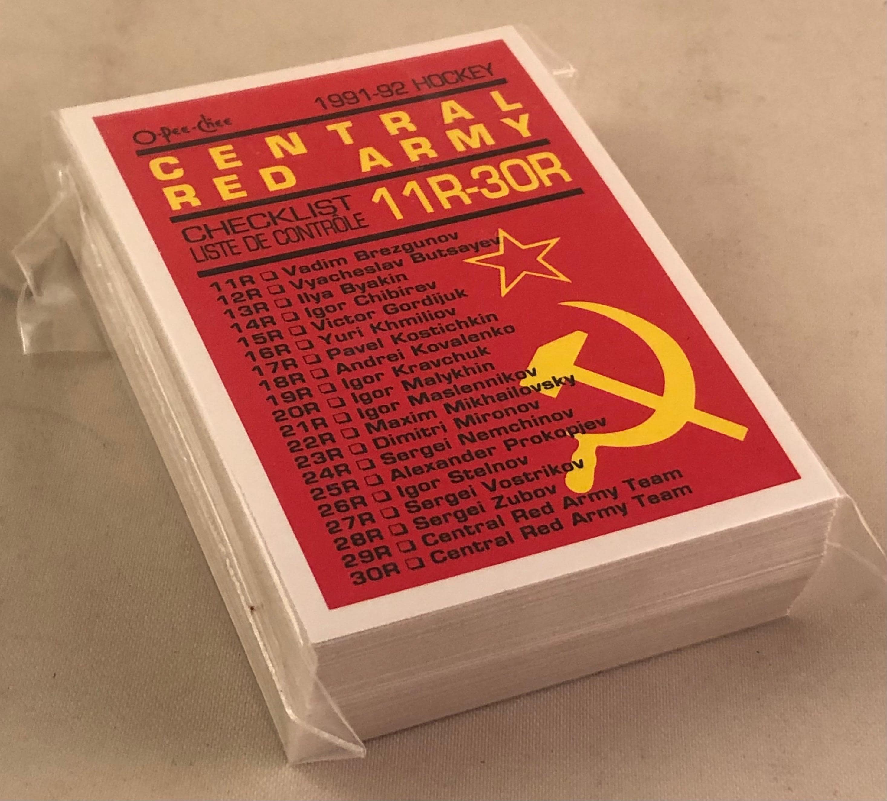 1991 92 Central Red Army Dynamo Moscow Khimik Set of 56 Cards O