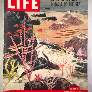 February 9 1953 Life Magazine Miracle of The Sea James Lewicki Painting on Cover Vintage Original Great Birthday Gift Idea
