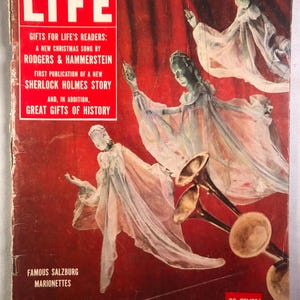 December 29 1952 Life Magazine Famous Salzburg Marionettes on Cover Vintage Original Great Birthday Gift Idea