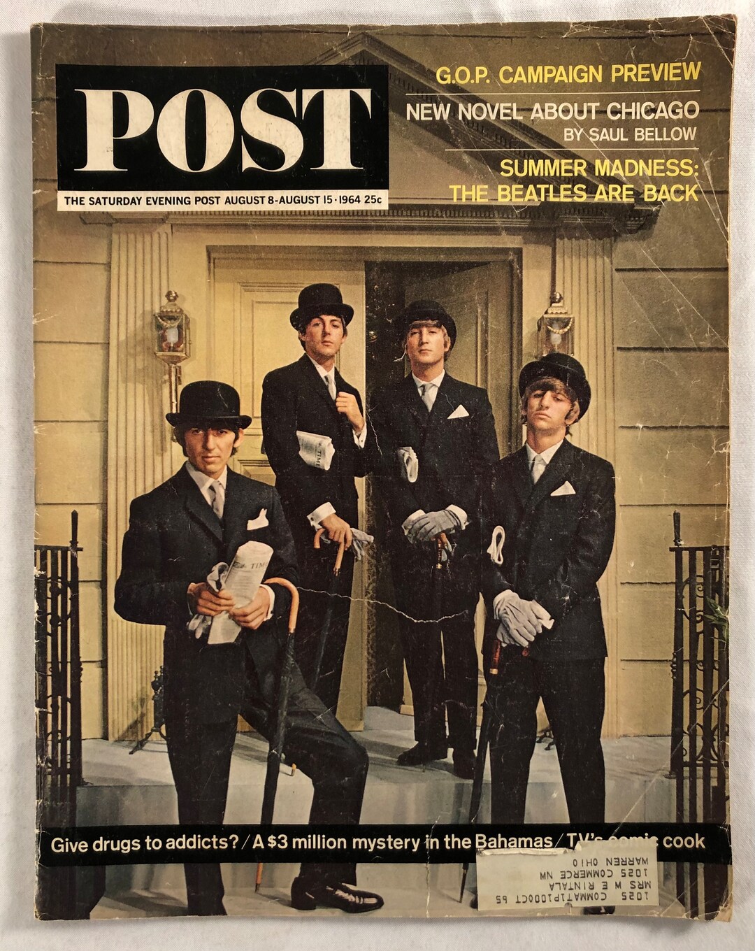 Week of August 8 to 15 1964 the Saturday Evening Post Magazine the 
