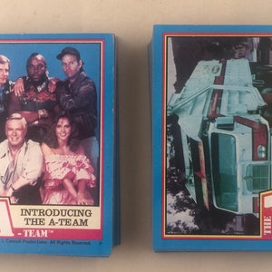 1983 Topps, complete set van 66 ruilkaarten A Team EC281