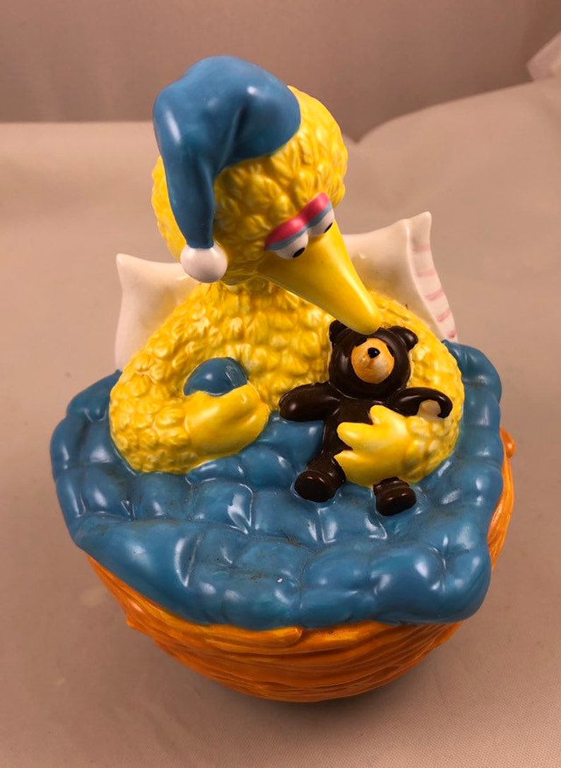 Big Bird Music Box Sesame Street Musical Big Bird and Radar in Etsy UK