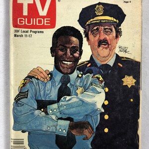 11 - 17 marzo 1978 Guida TV Kene Holliday e Victor French di Carter Country Copertina Vol 26 Numero 10 Numero 1302 Edizione Western New England