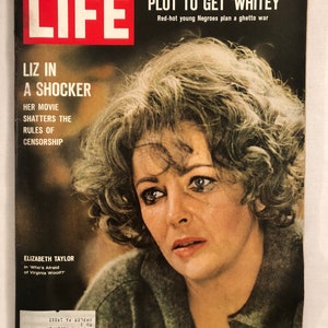 June 10 1966 Life Magazine Liz Elizabeth Taylor on Cover Vintage Original Great Birthday Anniversary Gift Idea