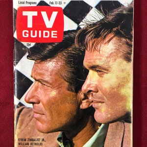 February 17 to 23 1968 TV Guide Efrem Zimbalist Jr William Reynolds of The FBI Cover Vol 16 Number 7 Issue 777 Western New England Edition