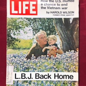 May 21 1971 Life Magazine LBJ Back Home Cover Vintage Original Great Birthday Gift Idea