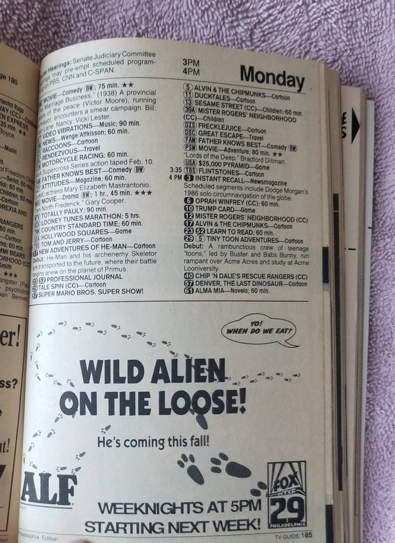 September 15 21 1990 TV Guide Special Issue Fall Preview - Etsy Denmark